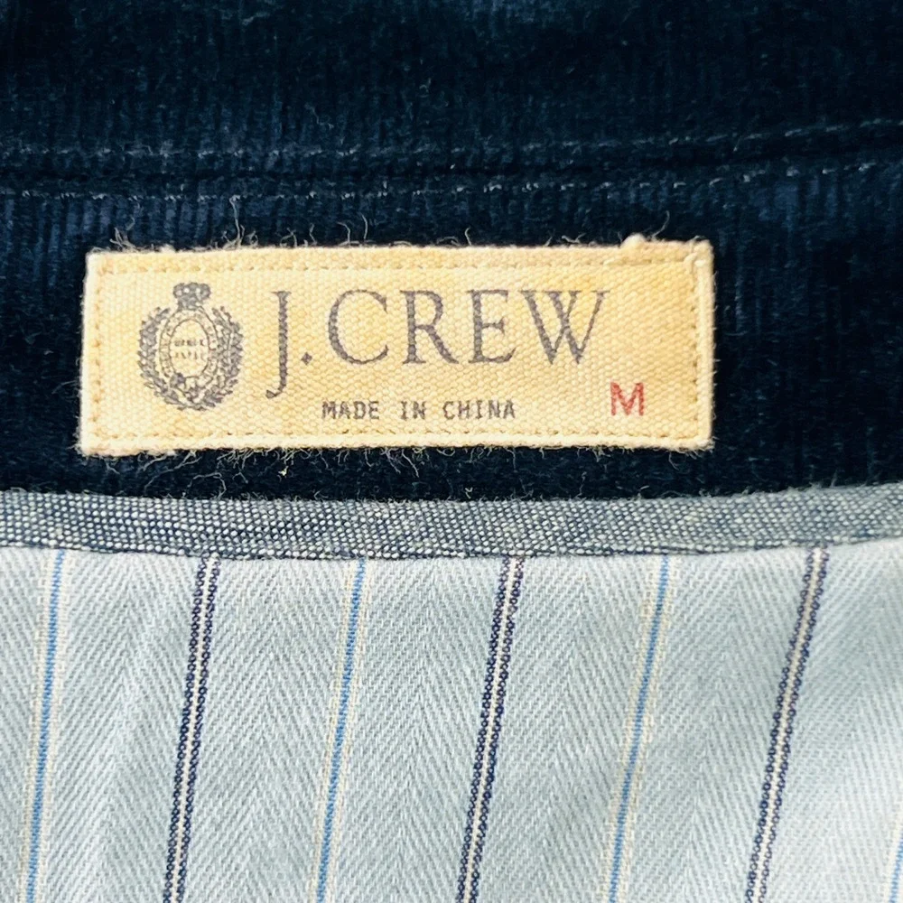 Vintage J.Crew Clayton Sportcoat Mens Size M Navy Blue Corduroy Blazer Preppy